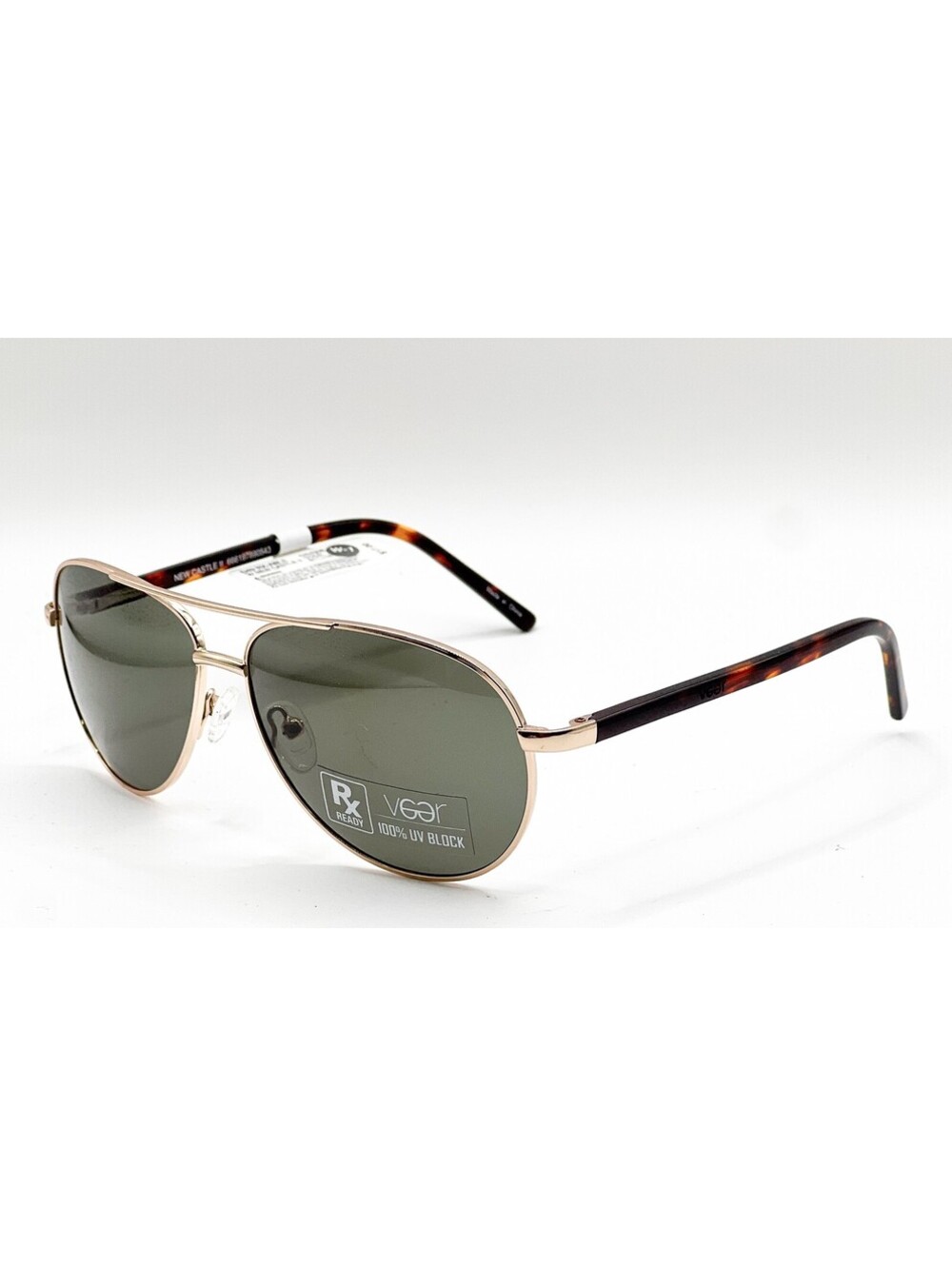 Veer Castle II Gold Aviator Authentic Sunglasses 61-14